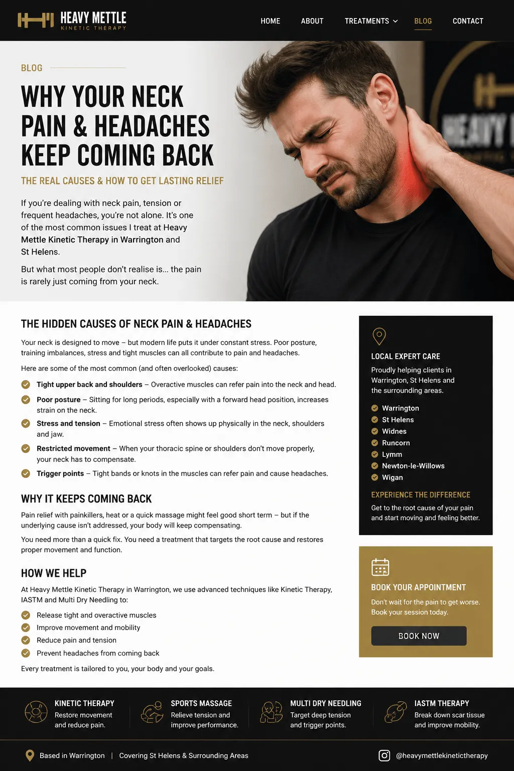 Why Your Neck Pain & Headaches Keep Coming Back
